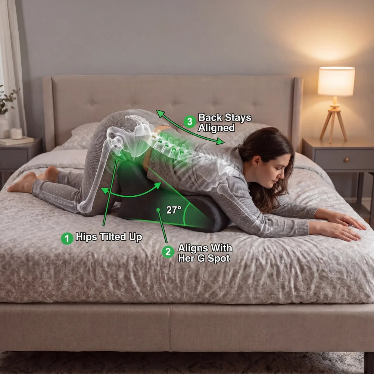 Violira Love Pillow - Waterproof Intimacy Support Pillow – Comfort for Every Position