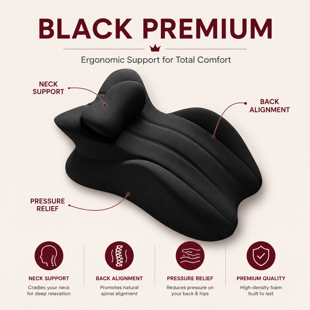 Violira Love Pillow - Waterproof Intimacy Support Pillow – Comfort for Every Position