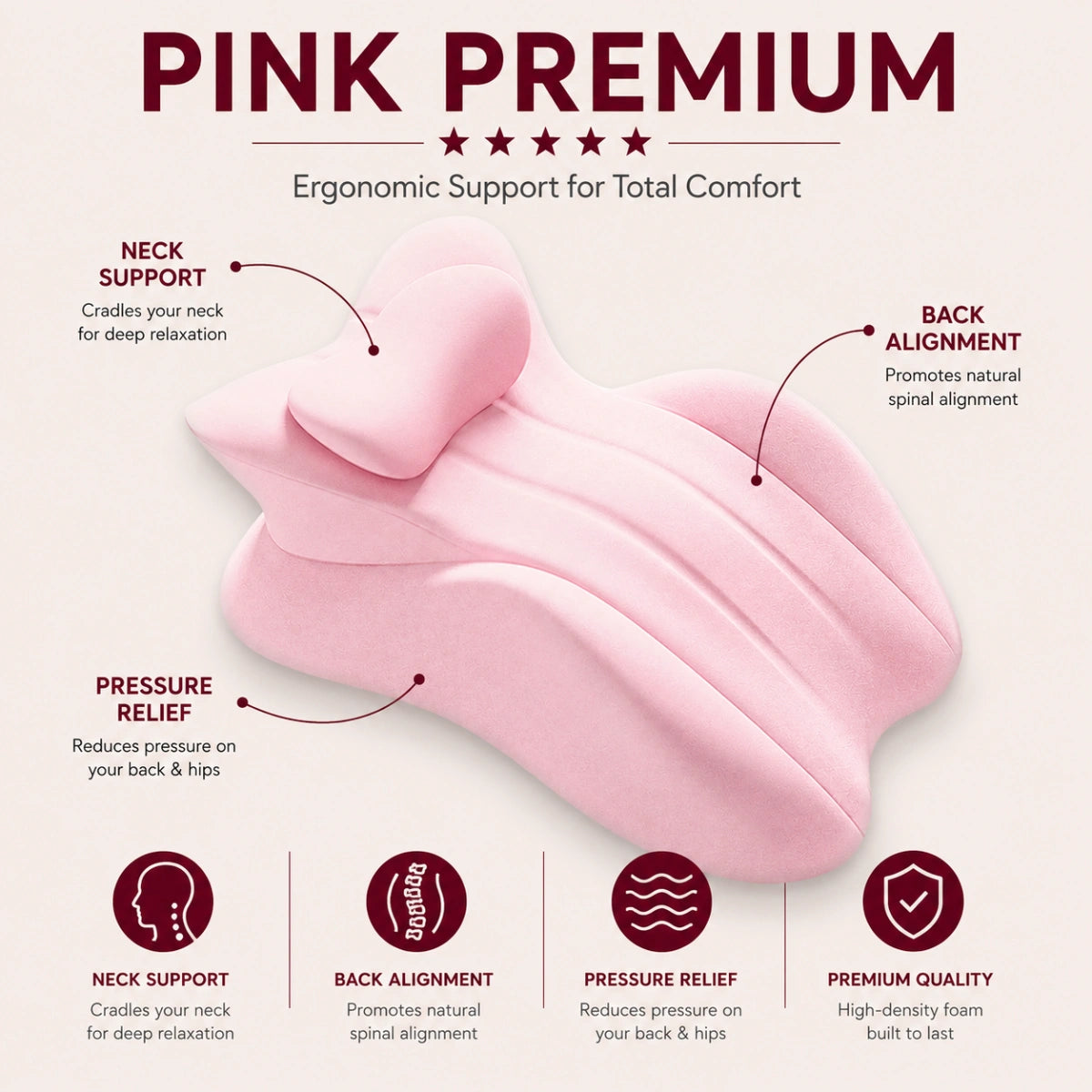 Violira Love Pillow - Waterproof Intimacy Support Pillow – Comfort for Every Position